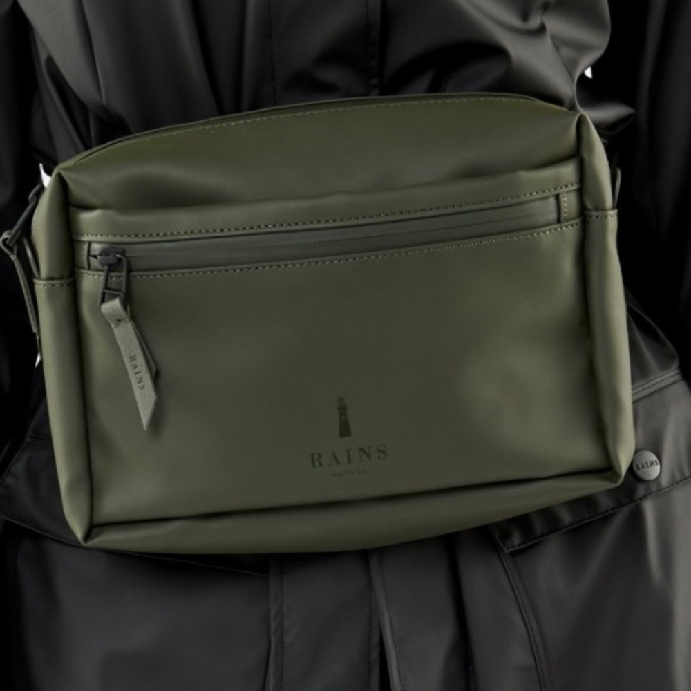 Rains Green Waist Bag